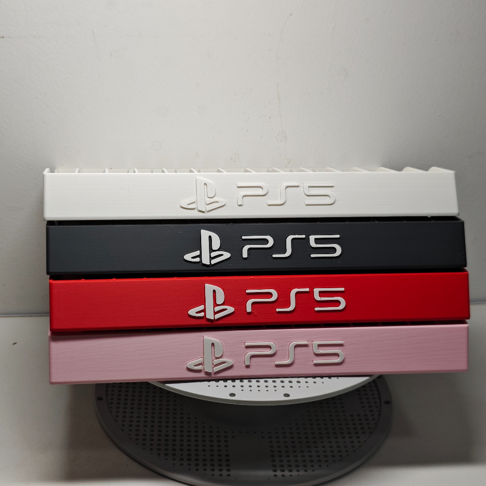 Sleek 3D Printed Game Disc Hol - Desk Setup Ps5 avaliação e preço